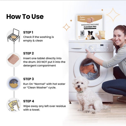 PetraClean™ – Pet Hair Washer Tablets